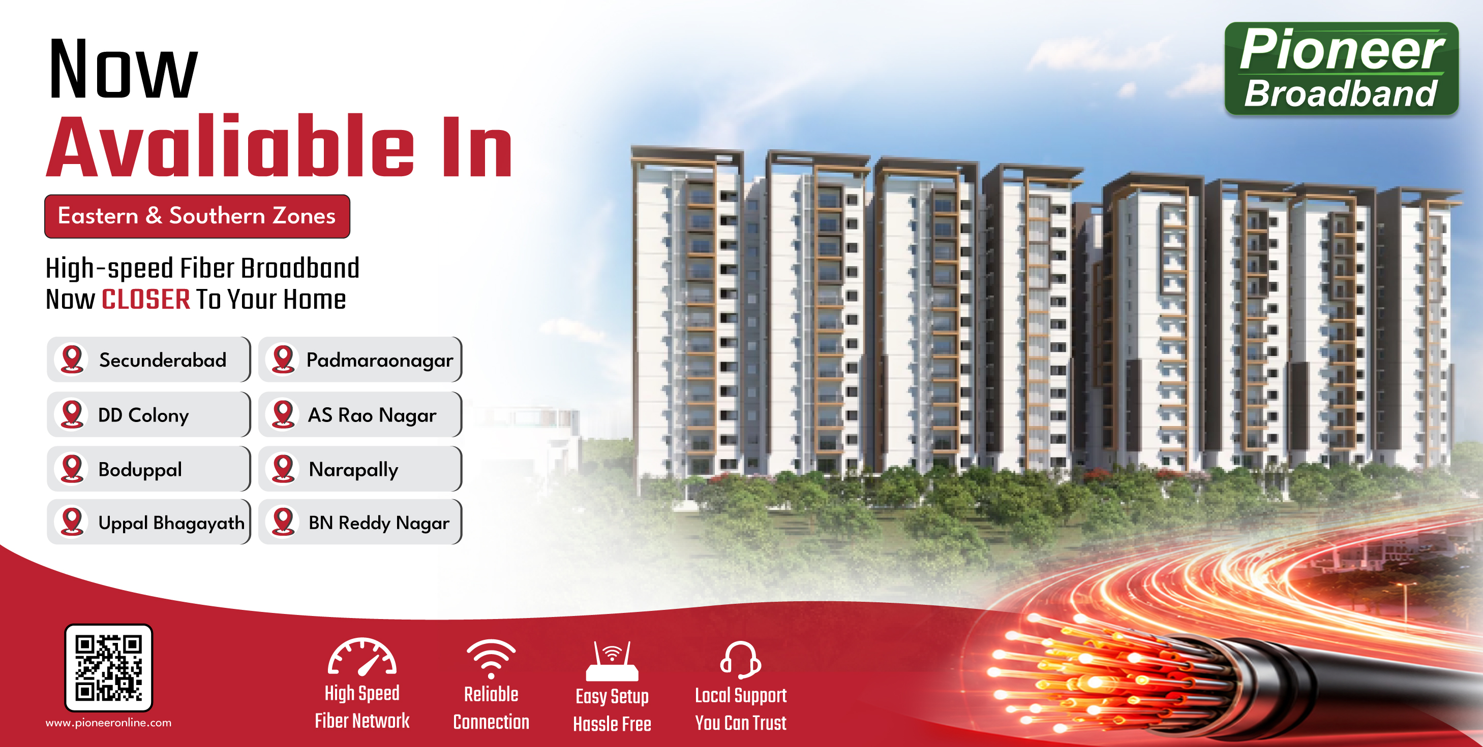 Best Broadband in Eastern & Southern Hyderabad | Pioneer Online